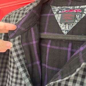 Tony Hawk Men's XL Long Sleeve Grey Jacket Warm Button Up Shirt Skateboard